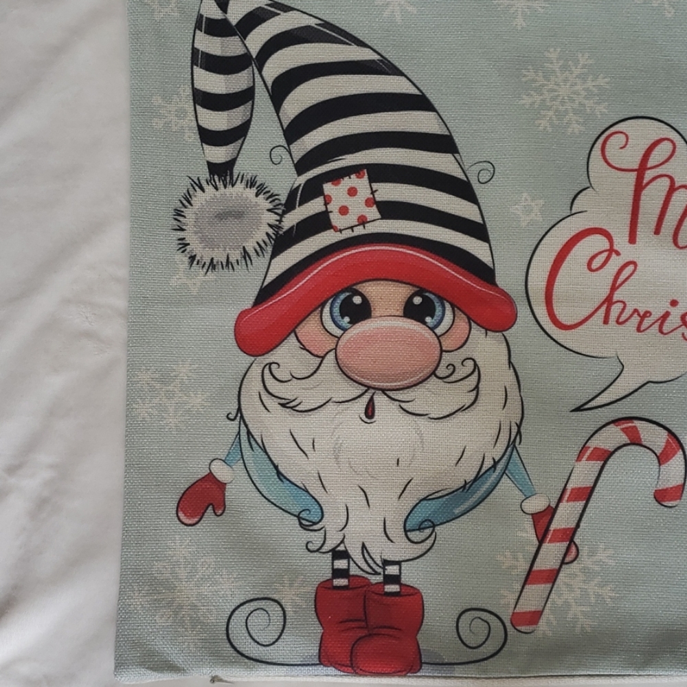3/$33 Gnome christmas pillow cover - Picture 3 of 6